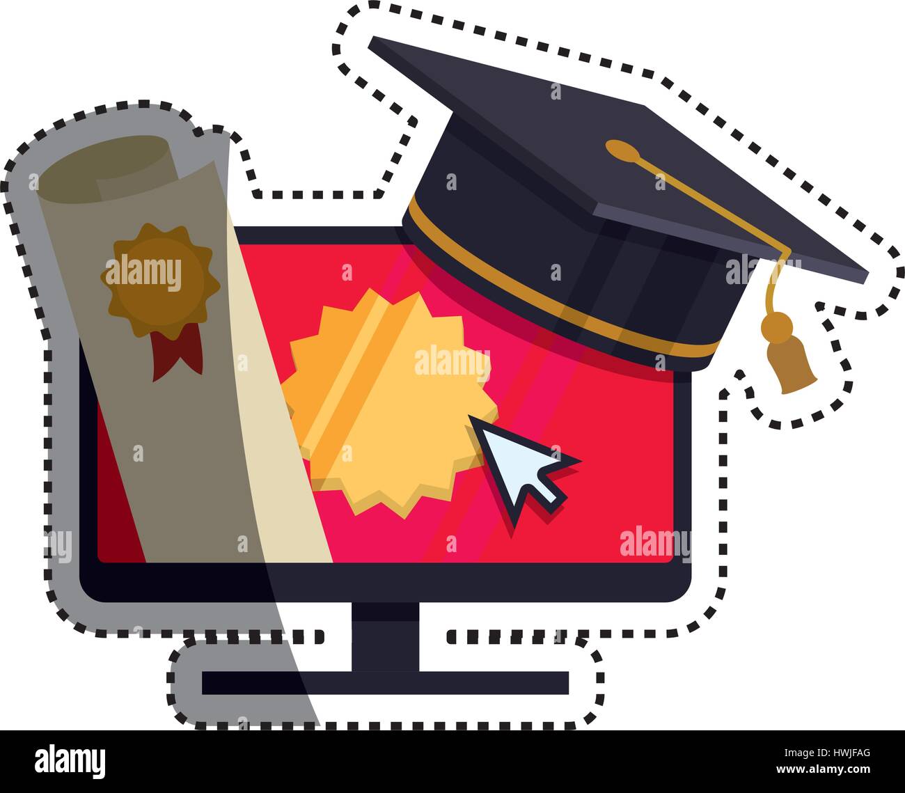 Elearning online education Stock Vector Image & Art - Alamy