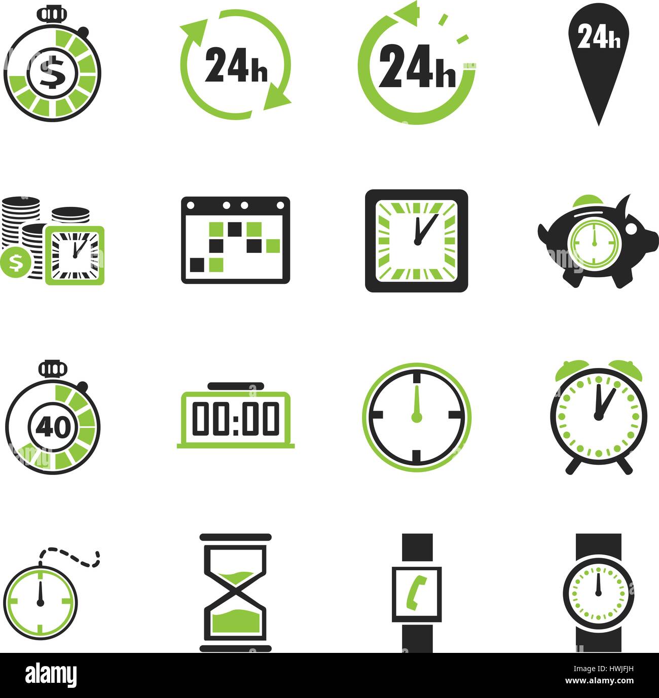 Time simply icons for web and user interfaces Stock Vector Image & Art ...