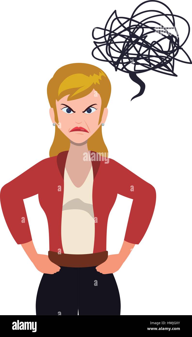 Angry Woman Illustration Stock Photos & Angry Woman Illustration Stock
