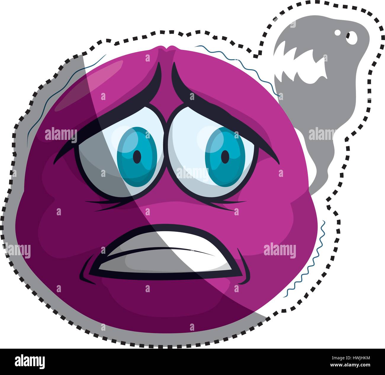 Scared cartoon face Stock Vector Image & Art - Alamy