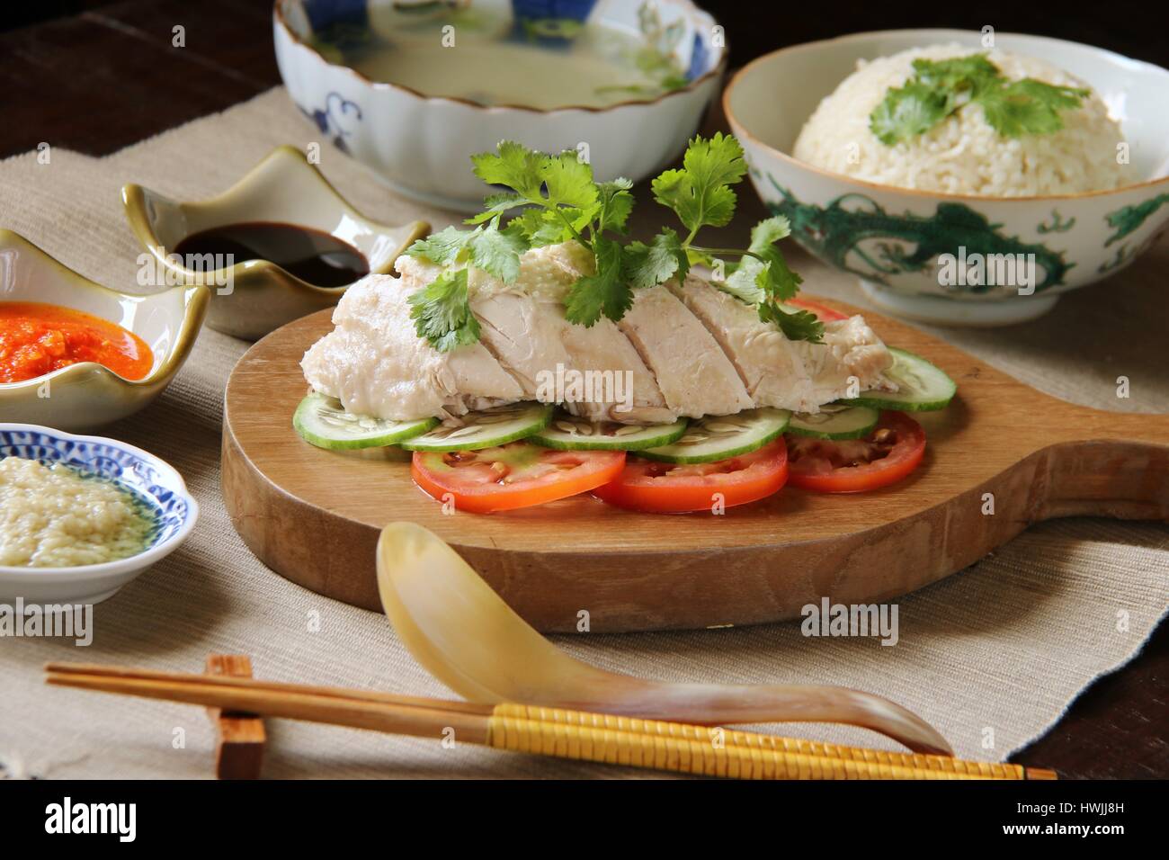 Curry Laksa. Peranakan curry noodle soup with seafood, bean curds, and