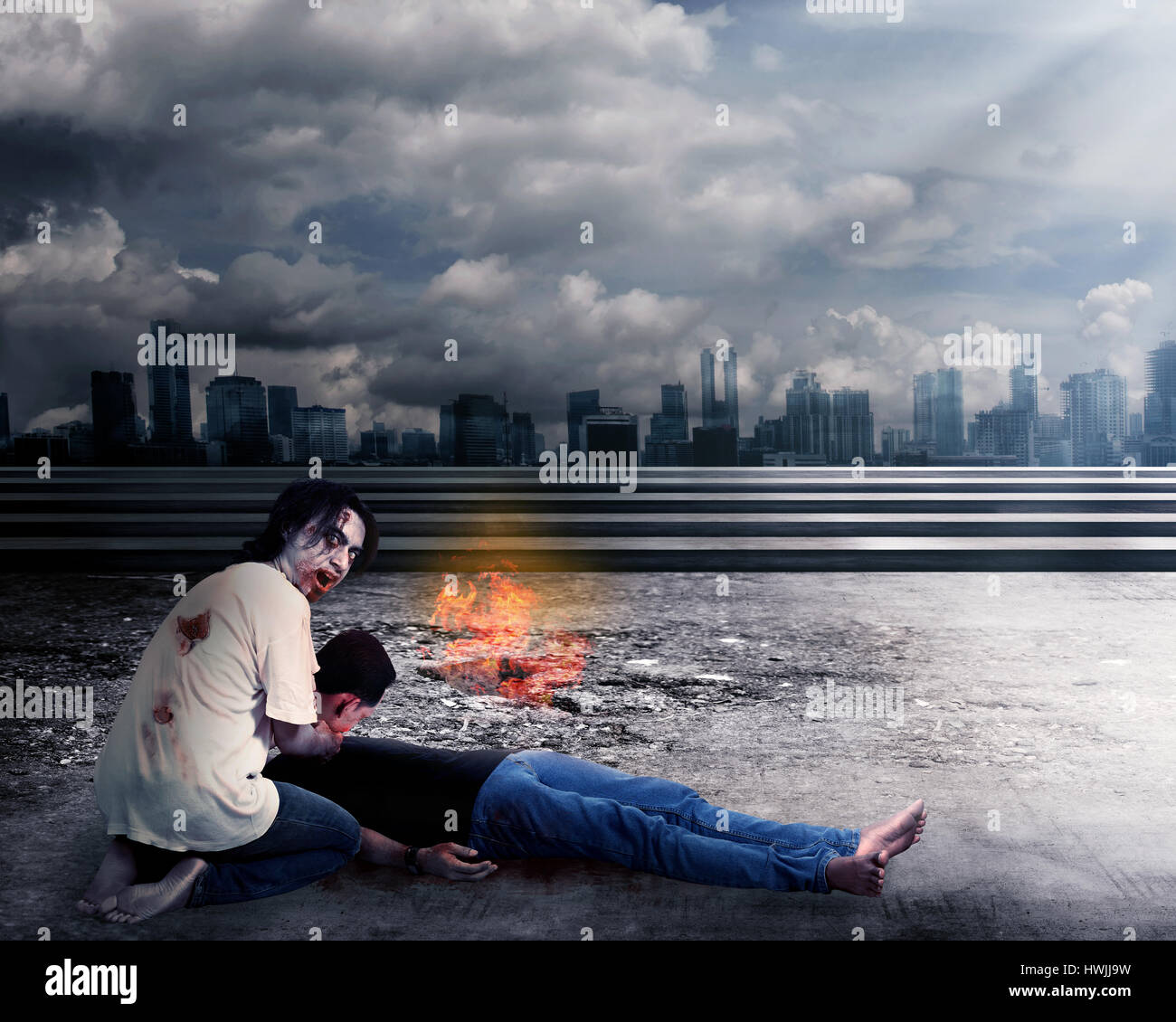 Destroyed city background hi res stock photography and images Alamy