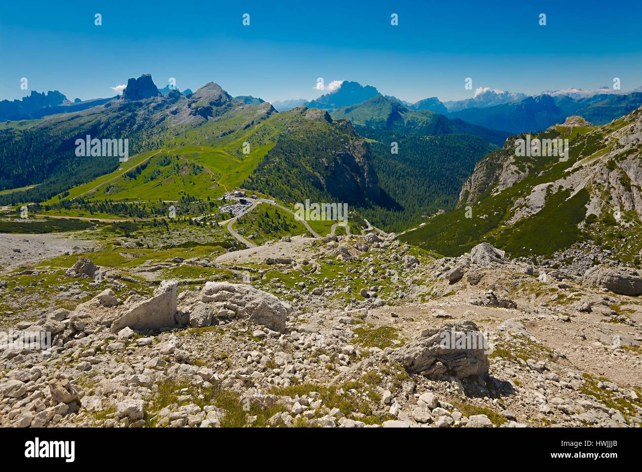 Dolomites Summer Landscape Stock Photo - Alamy