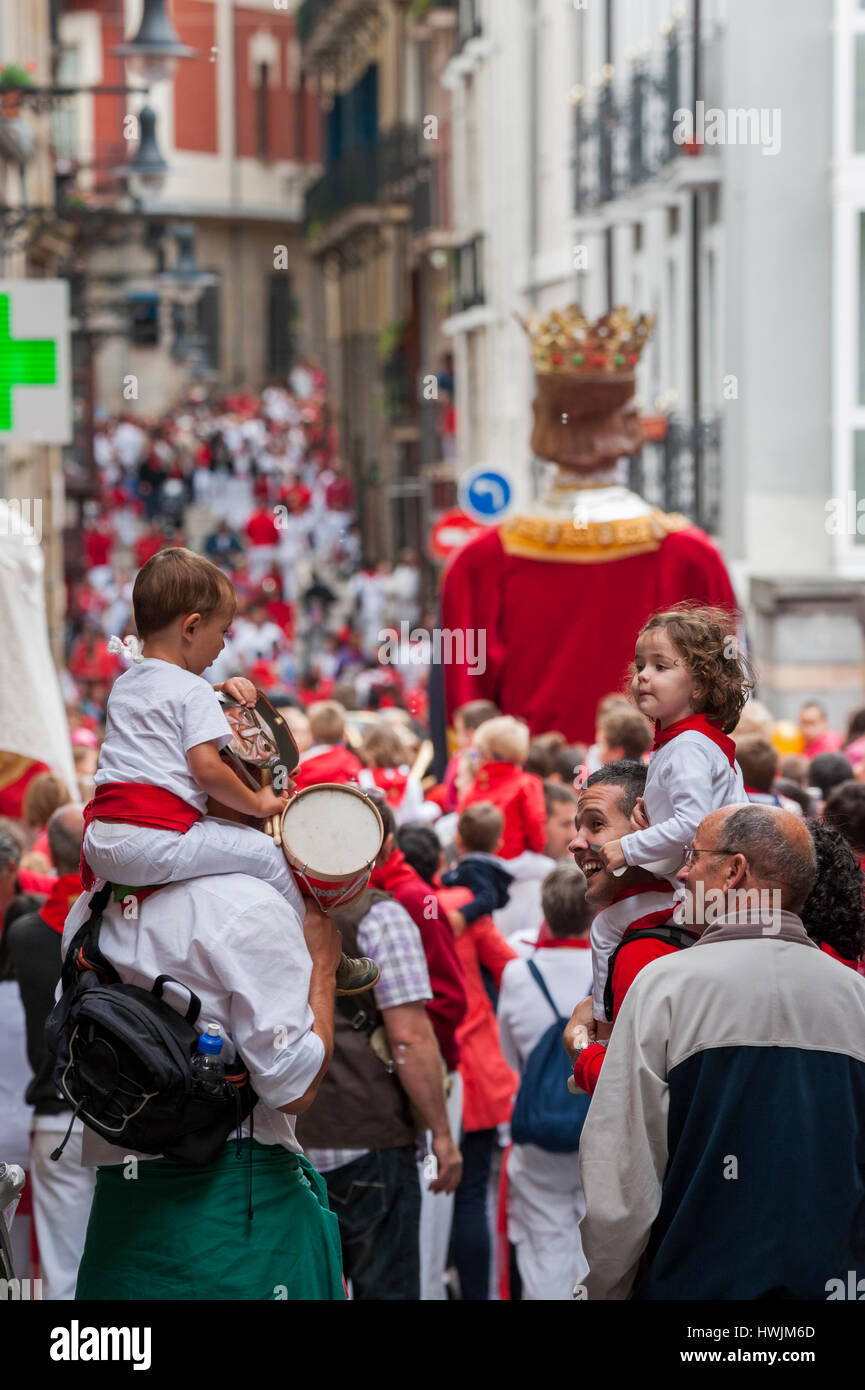 Festival of San Fermin, Pamplona, Spain, Europe Stock Photo