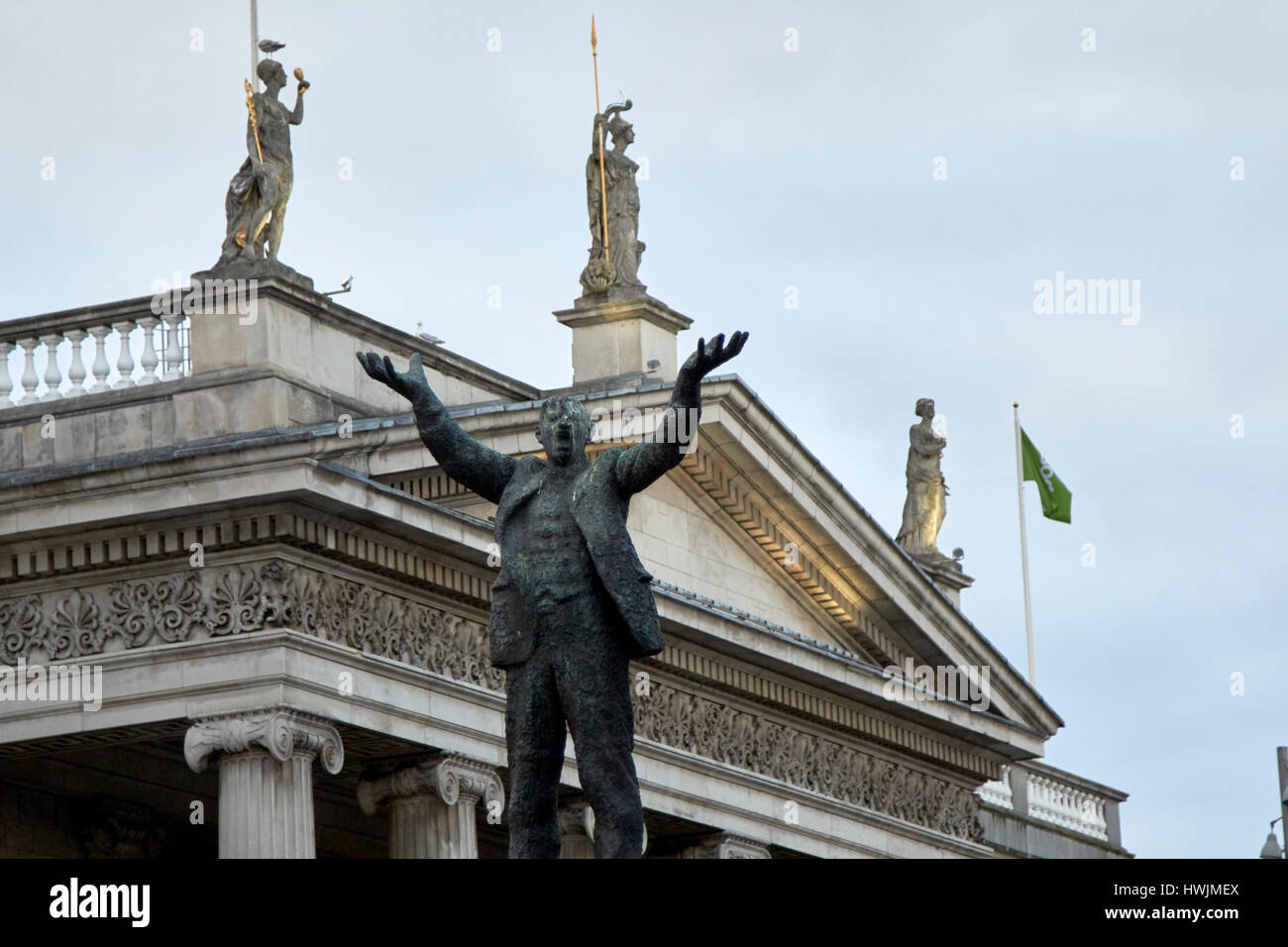 james larkin statue in front of the gpo on oconnell street Dublin