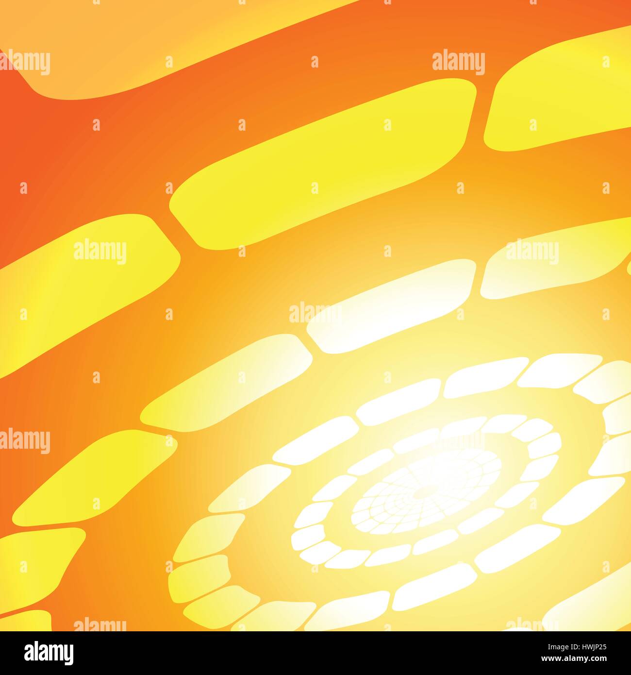Vector : Abstract circle on orange background Stock Vector Image & Art ...