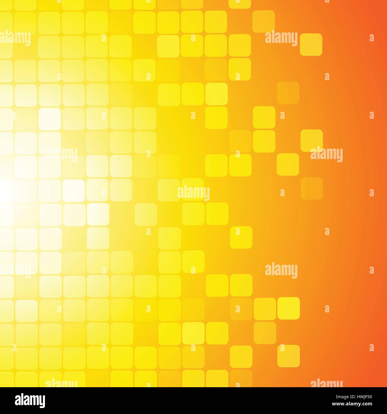 Vector : Abstract square on yellow orange background Stock Vector Image ...