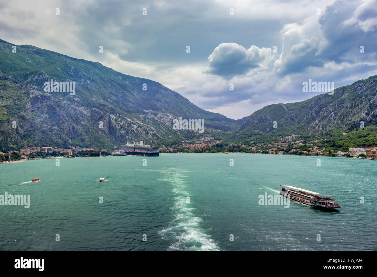 Kotor Bucht Stock Photo