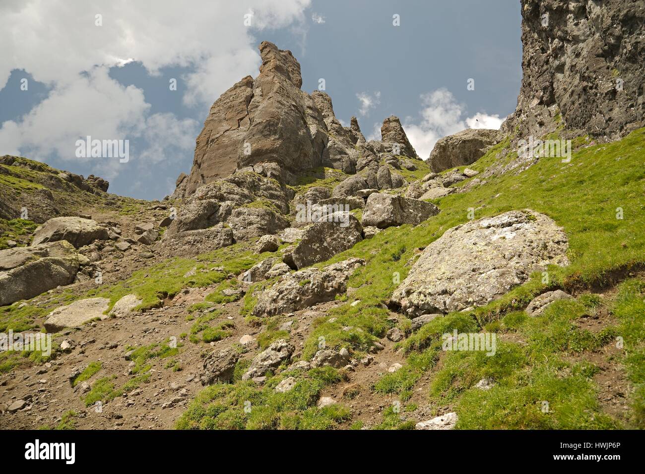 Dolomites Summer Landscape Stock Photo - Alamy