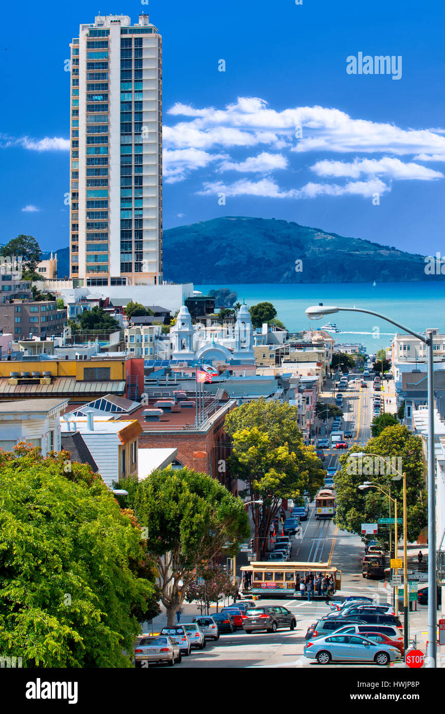 View from Nob Hill, San Francisco Stock Photo