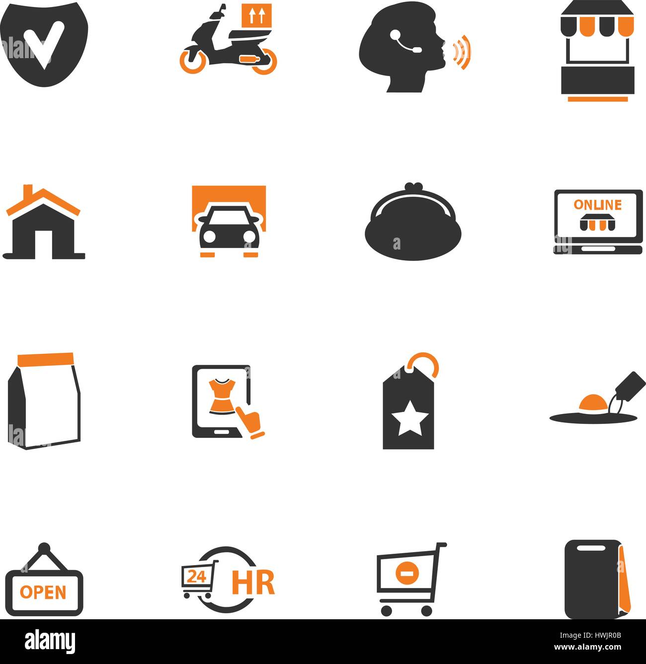 E-commerce icon set for web sites and user interface Stock Vector Image ...