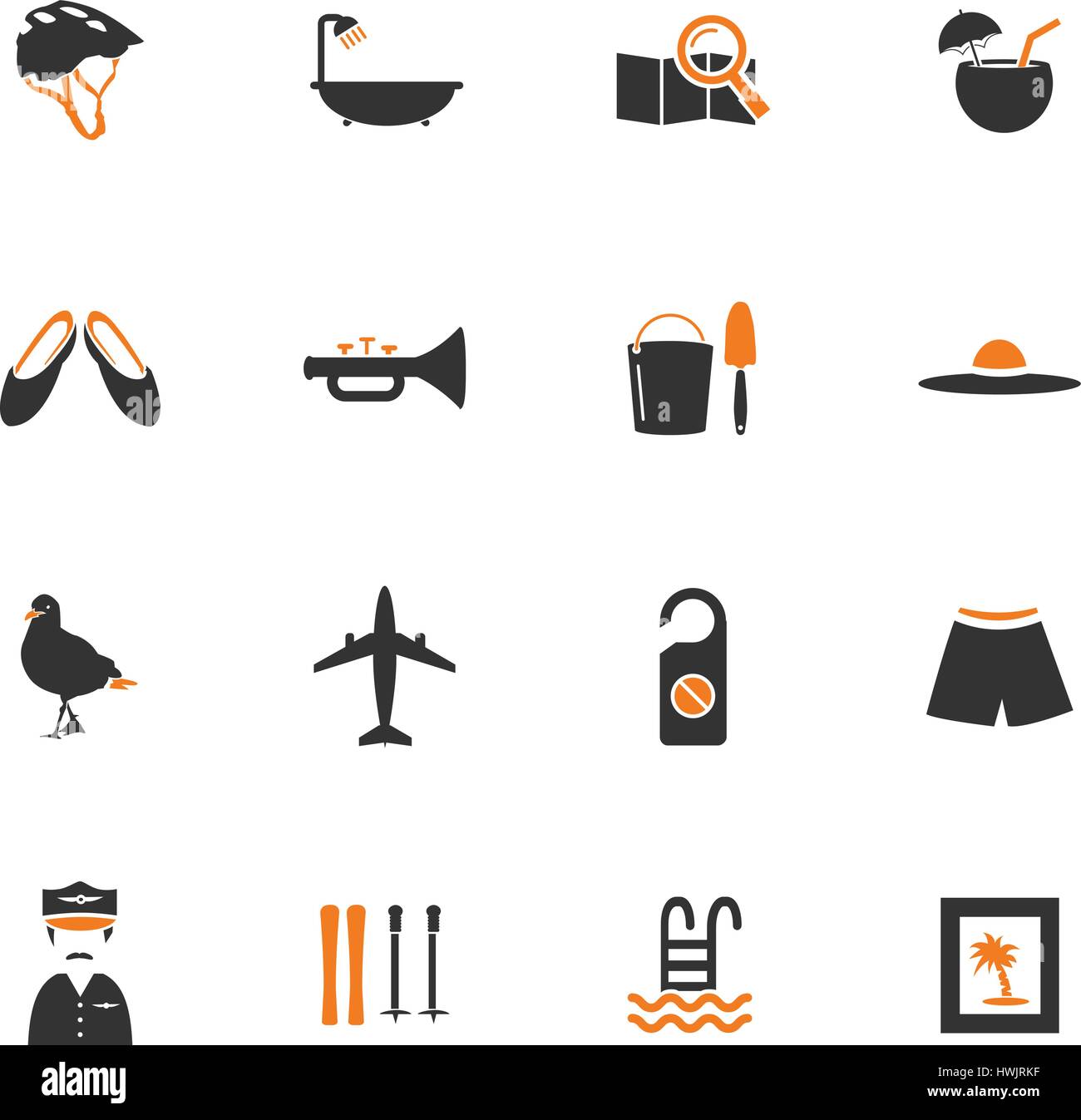 Travel icon set for web sites and user interface Stock Vector