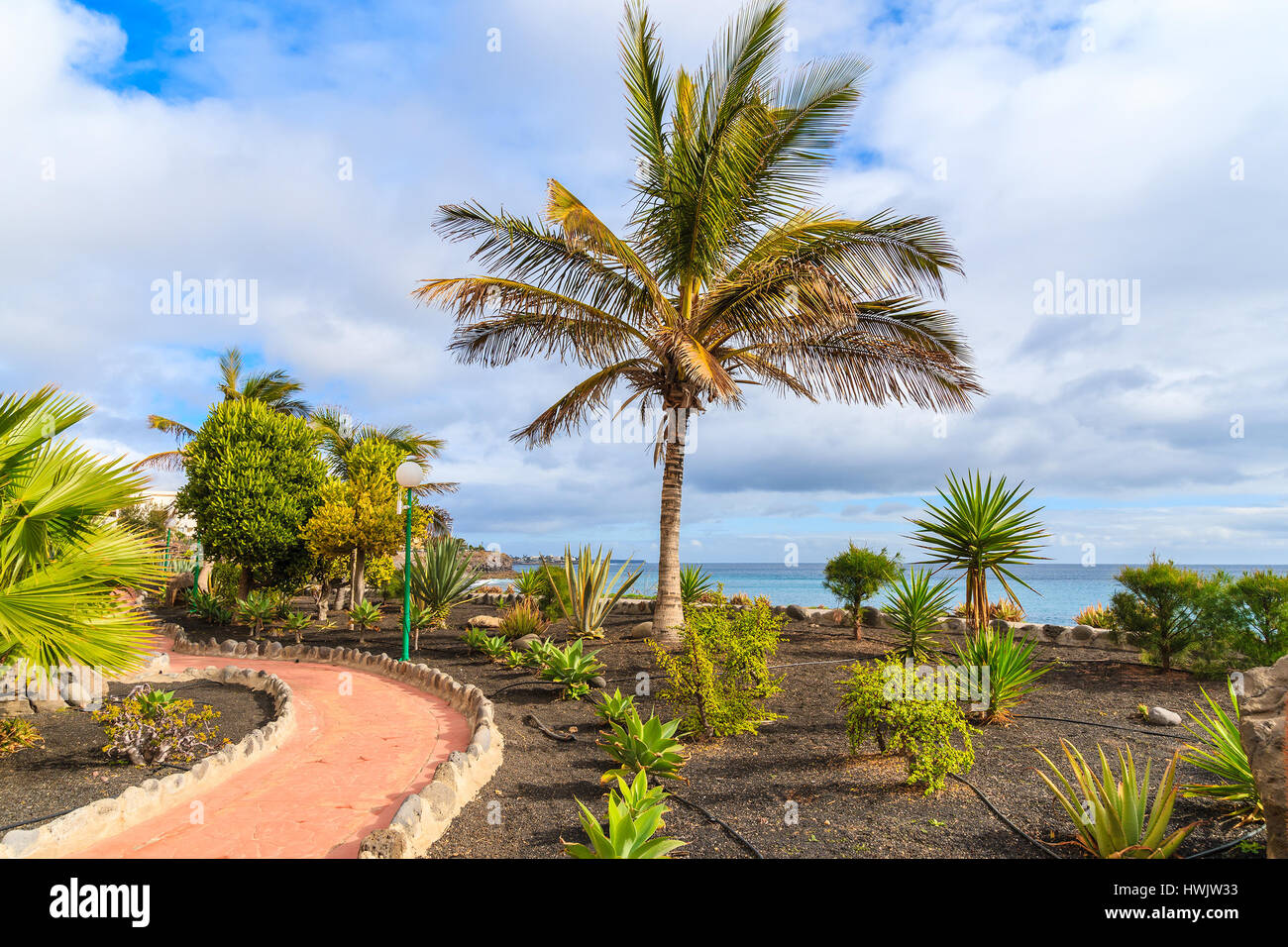 Beach Promenade Playa Blanca Lanzarote Stock Photos Beach