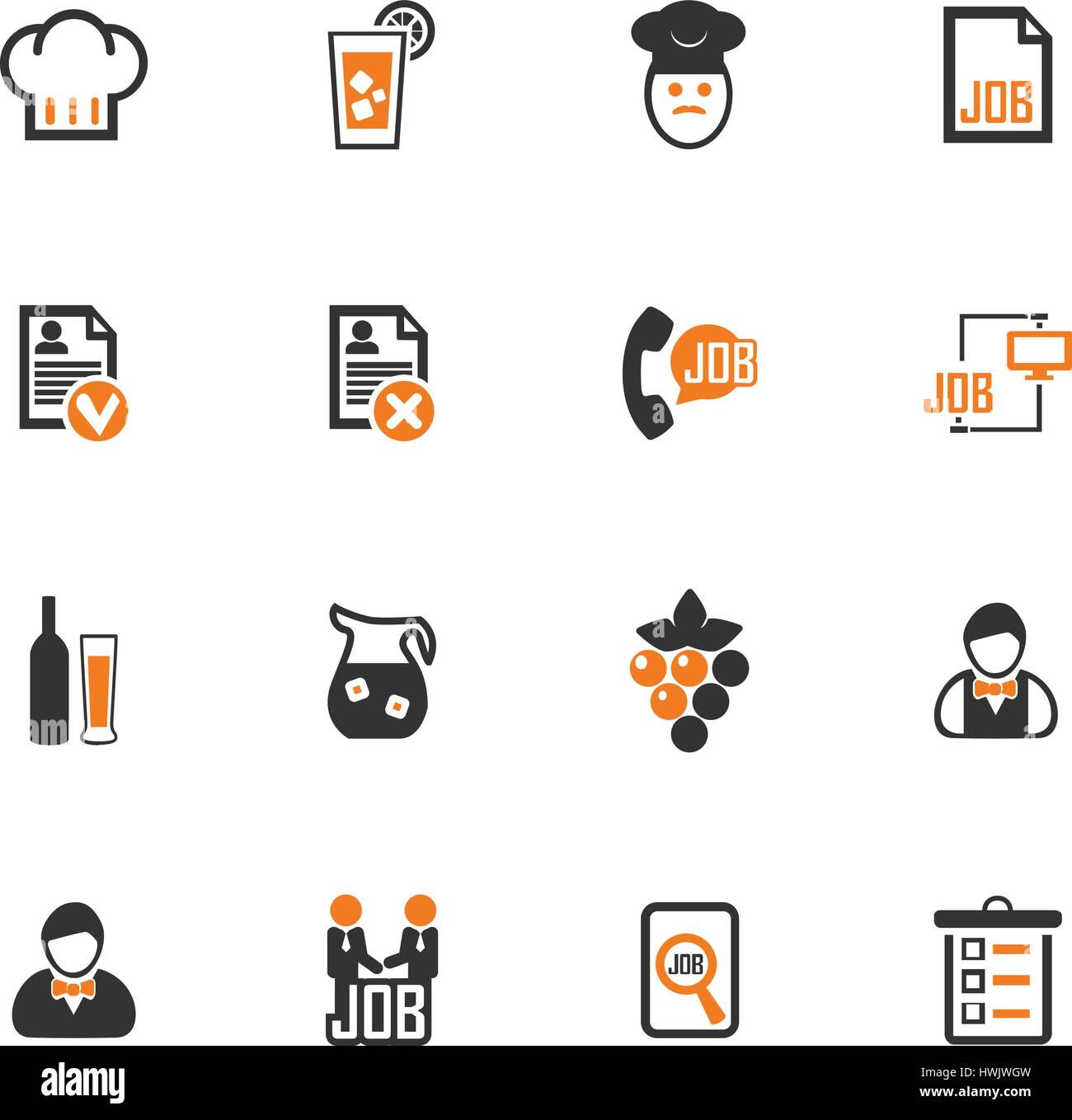 Job icon set for web sites and user interface Stock Vector Image & Art ...