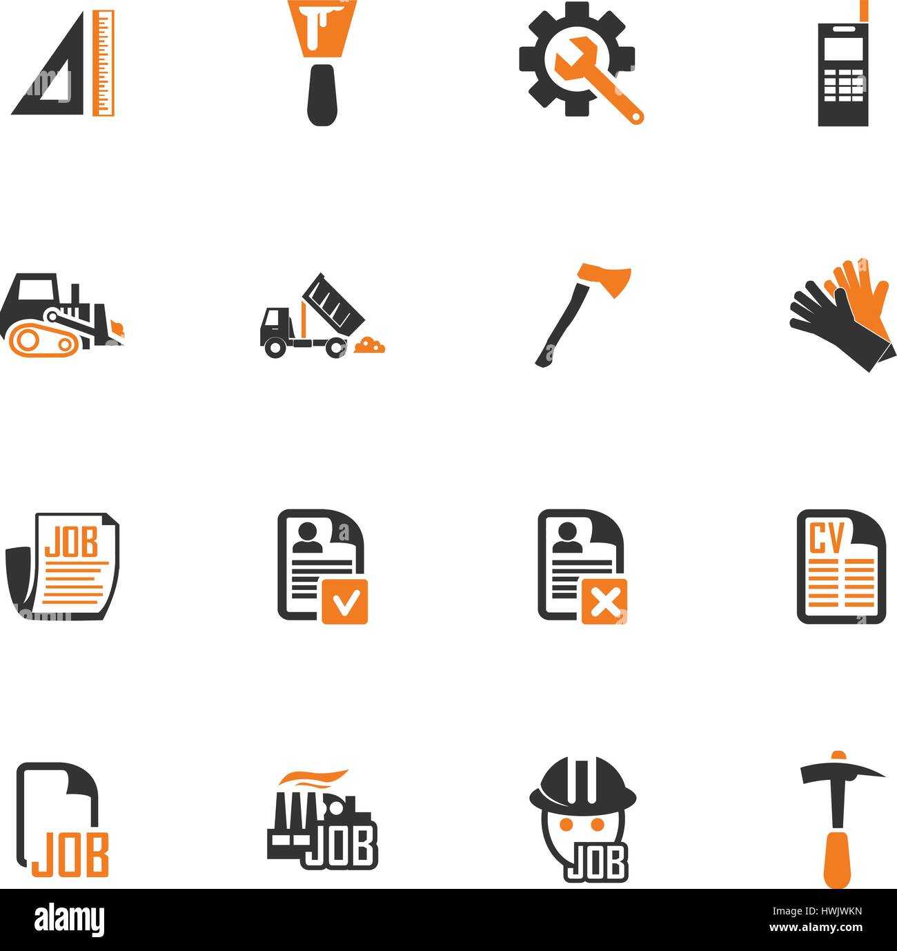 Job icon set for web sites and user interface Stock Vector Image & Art ...