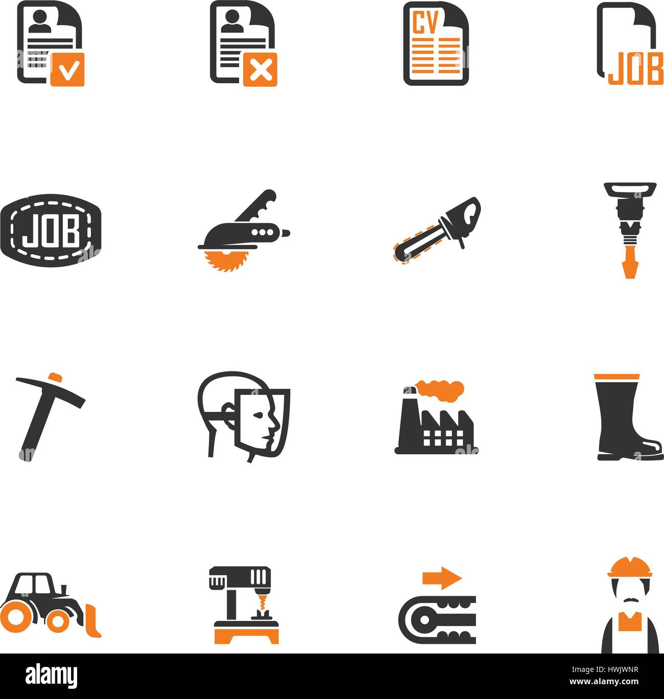 Job icon set for web sites and user interface Stock Vector Image & Art ...