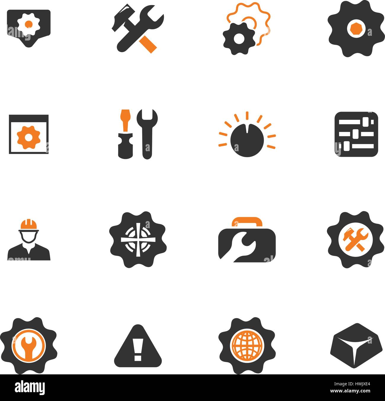 Setting icon set for web sites and user interface Stock Vector Image ...