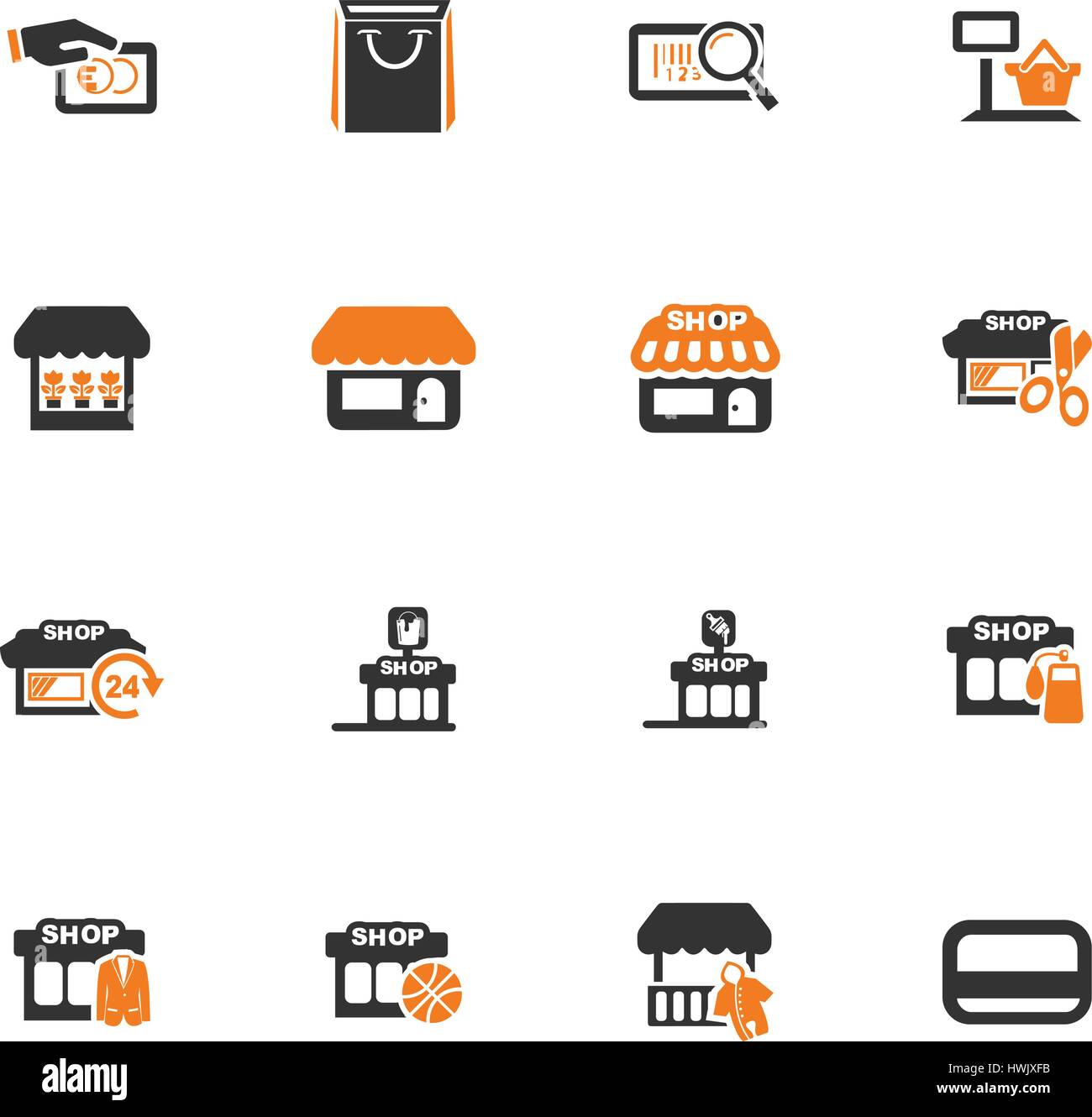 Shop icon set for web sites and user interface Stock Vector Image & Art ...