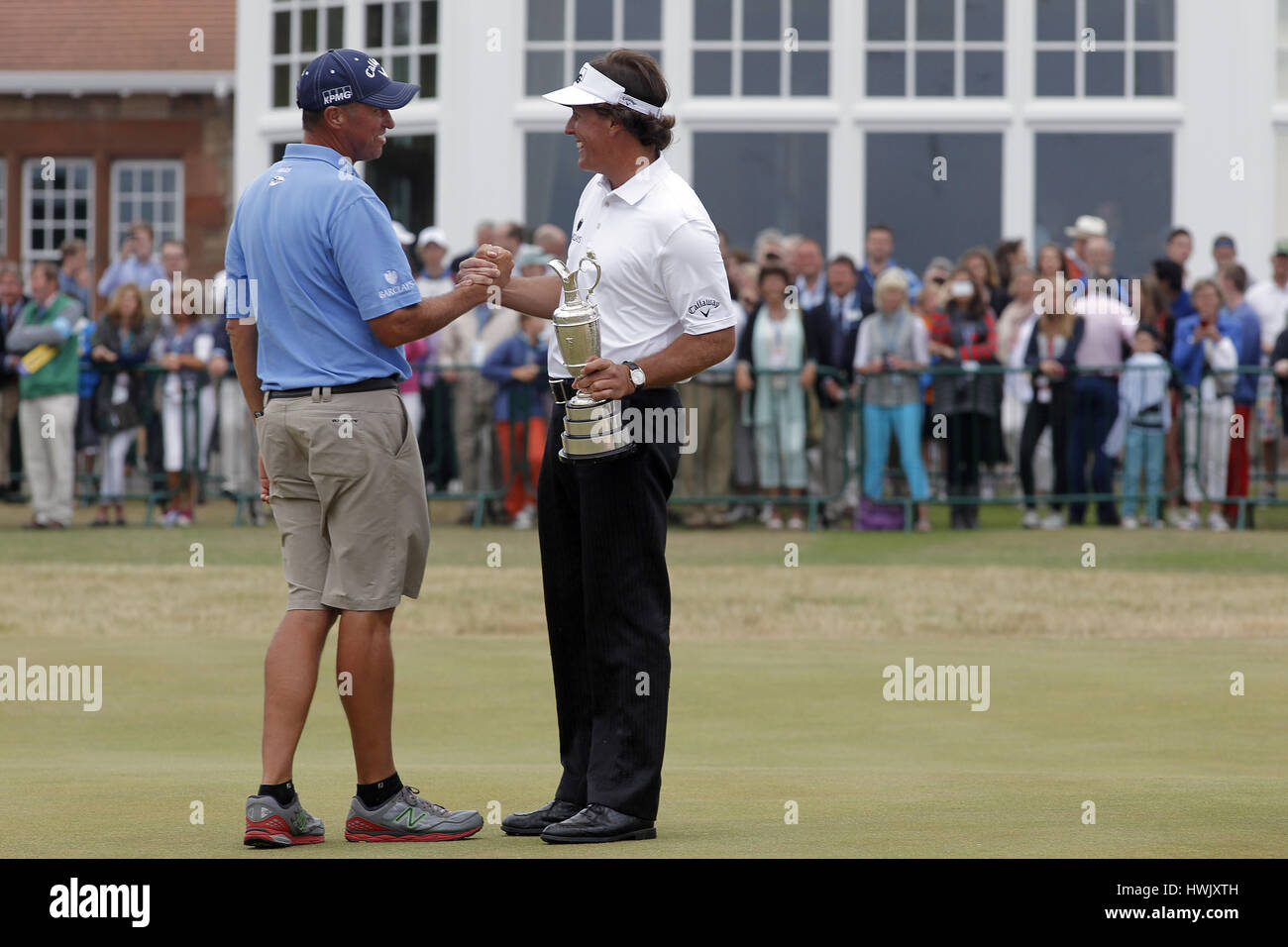 PHIL MICKELSON FAMILY THE OPEN CHAMPION THE OPEN CHAMPION MUIRFIELD Stock  Photo - Alamy