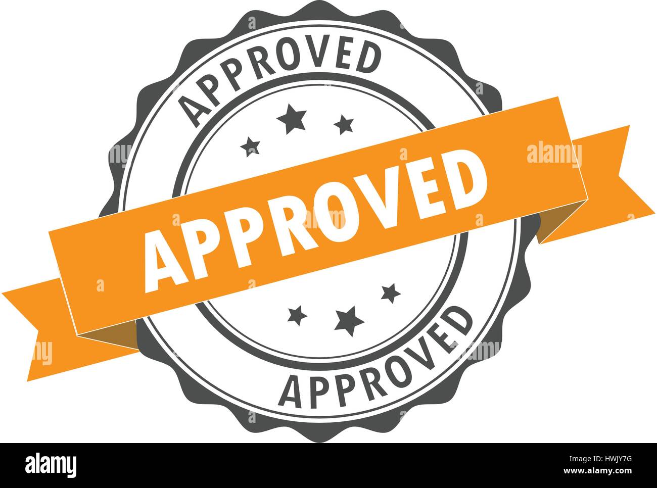 approved stamp on white background. approved stamp sign Stock Vector