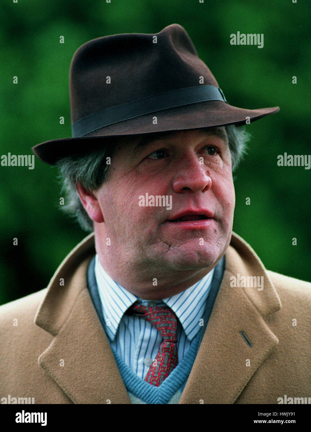 MICHAEL STOUTE RACE HORSE TRAINER 17 April 1992 Stock Photo - Alamy