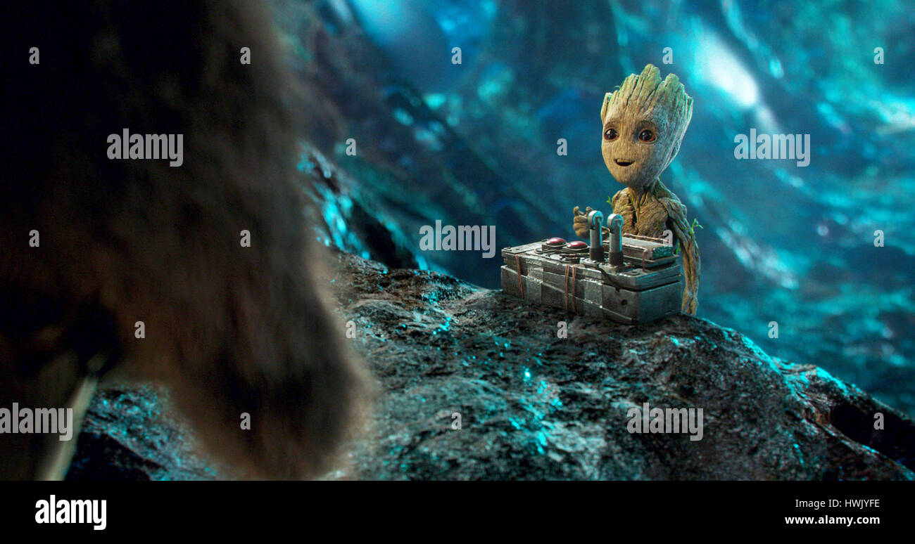GUARDIANS OF THE GALAXY VOL. 2, Groot (voice: Vin Diesel), 2017. ©Walt Disney Studios Motion Pictures/courtesy Everett Collection Stock Photo