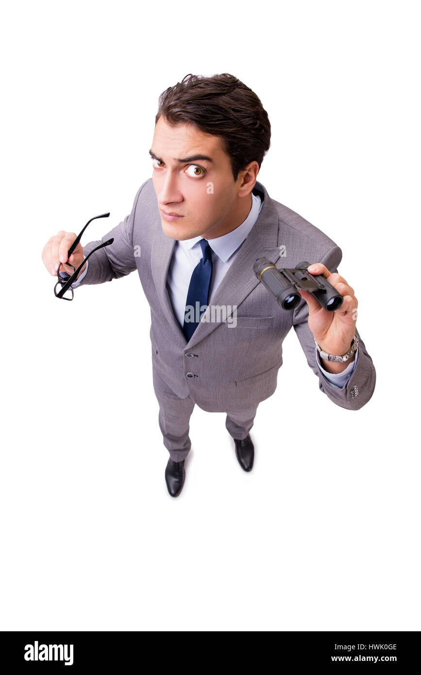 Young businessman isolated on the white background Stock Photo - Alamy