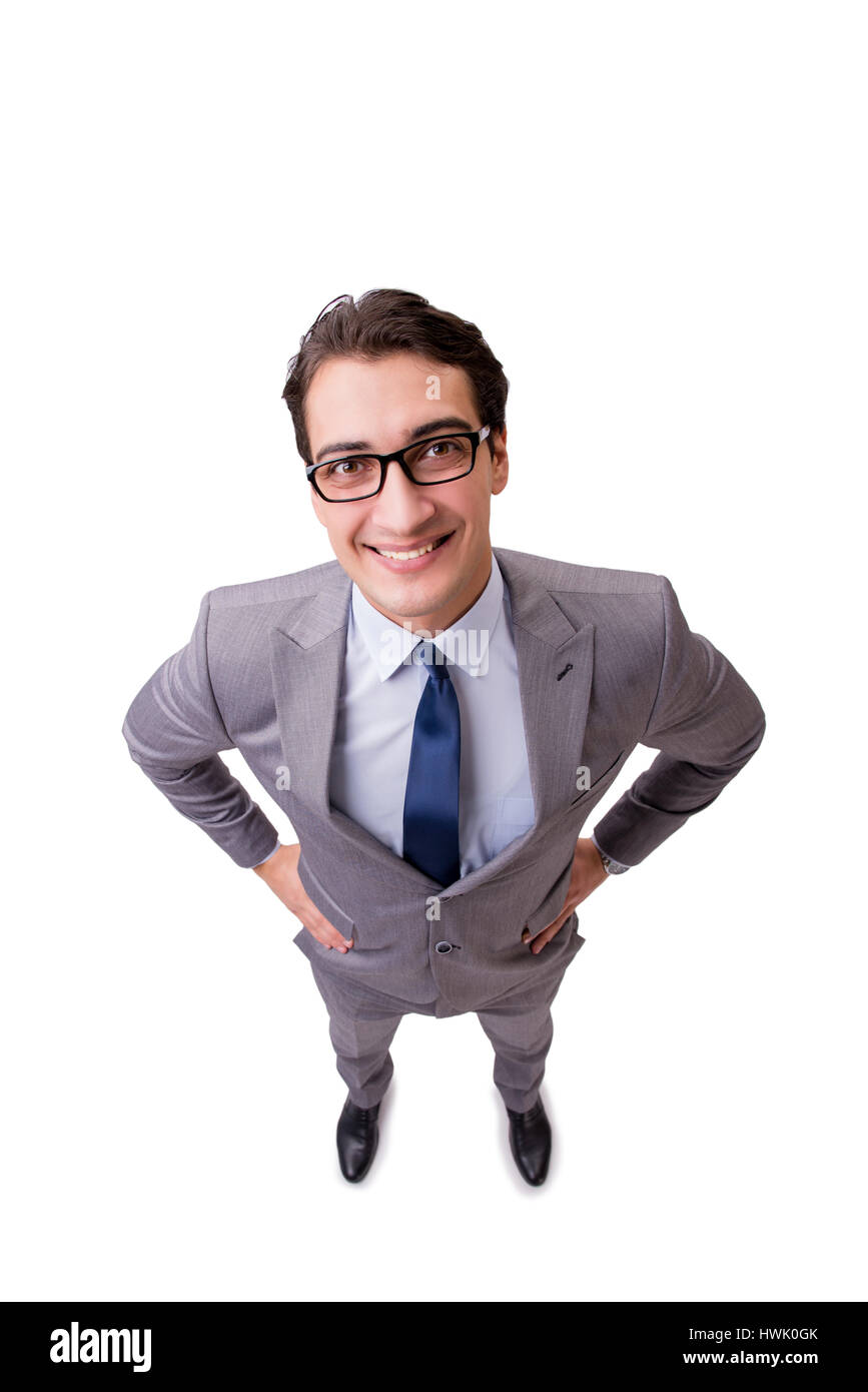 Young businessman isolated on the white background Stock Photo - Alamy