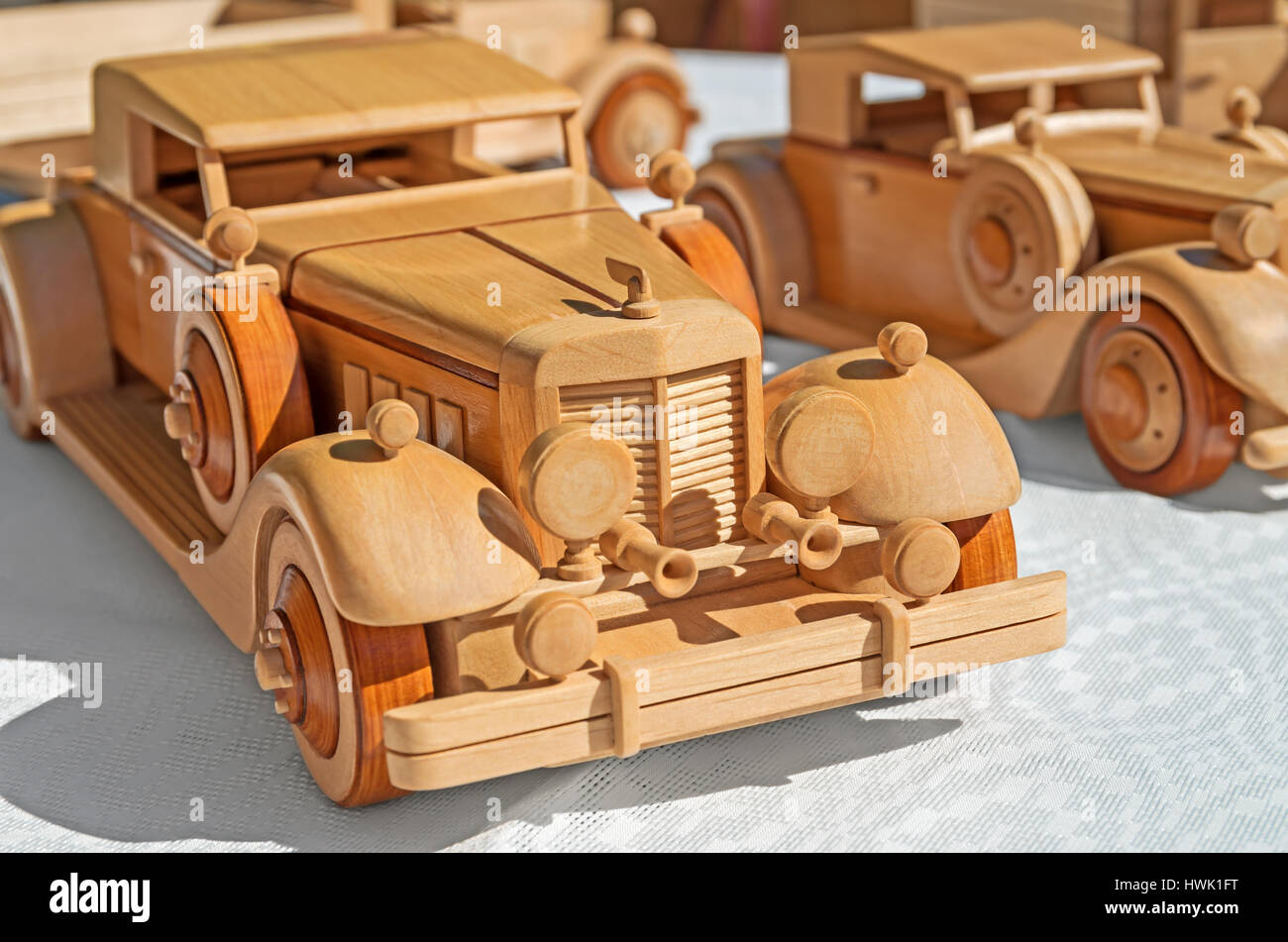 wooden model cars
