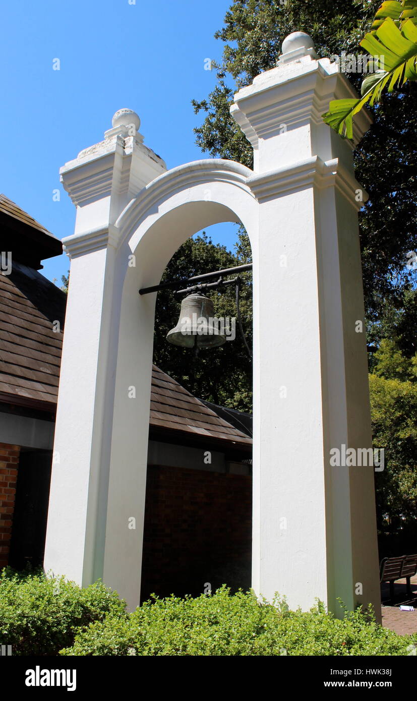 The Slave Bell in Company Gardens, Cape Town, South Africa Stock Photo