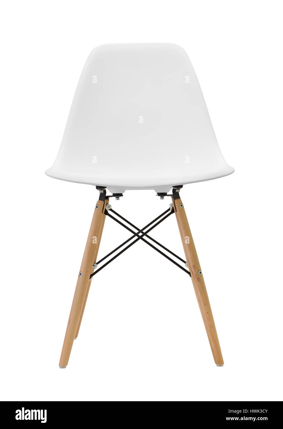 White wooden leg chairs isolated on white background Stock Photo Alamy