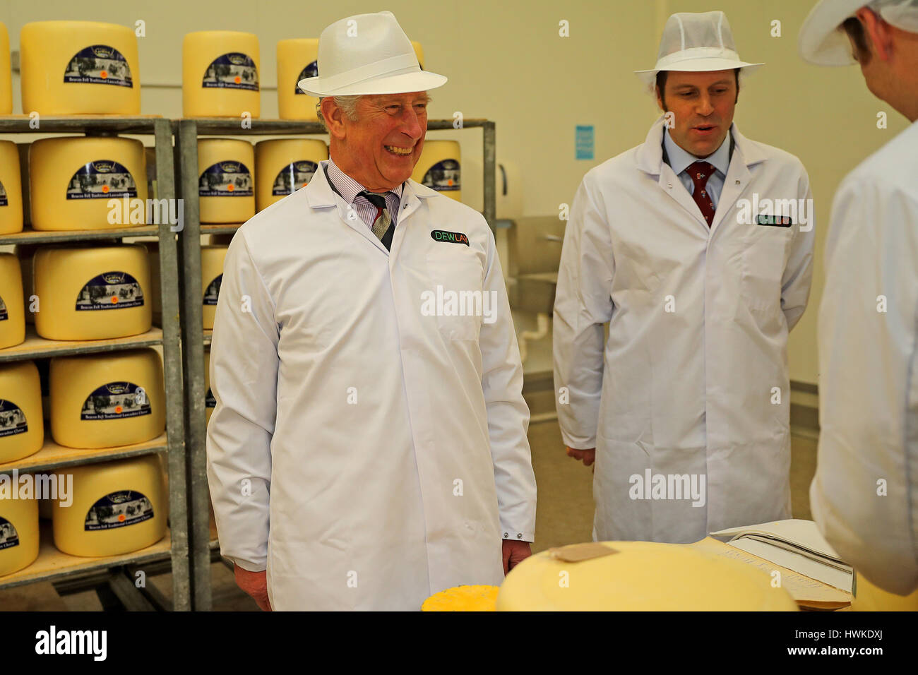 The Prince of Wales (left), patron of the Specialist Cheesemakers