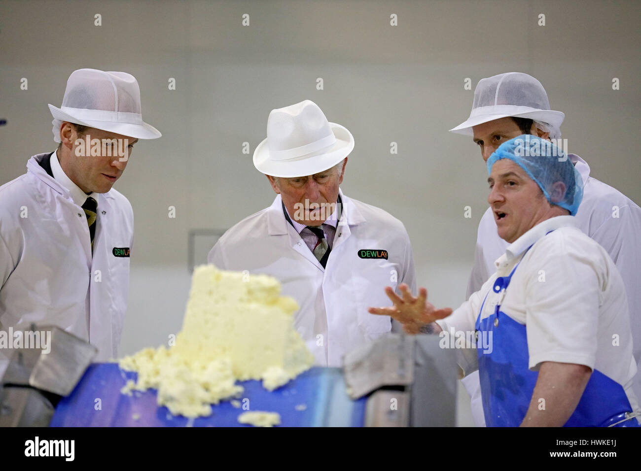 The Prince of Wales (centre), patron of the Specialist Cheesemakers