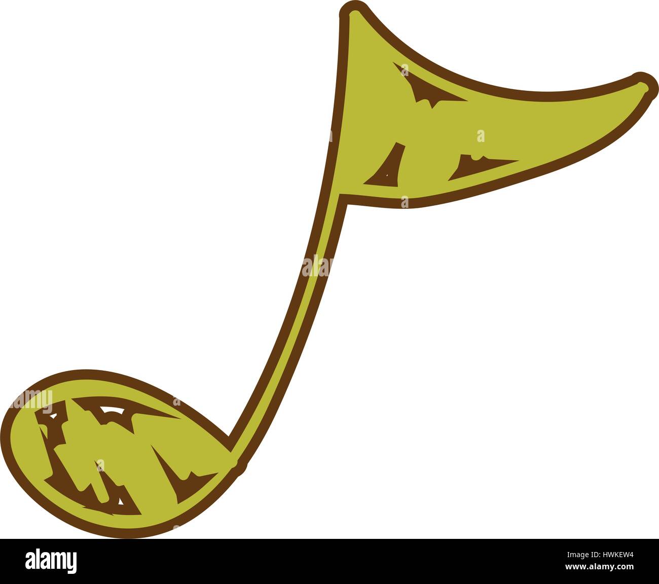 sign music note icon Stock Vector