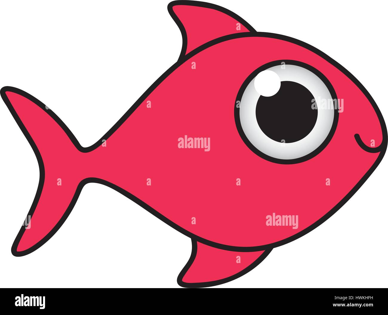 happy fish cartoon icon Stock Vector Image & Art Alamy