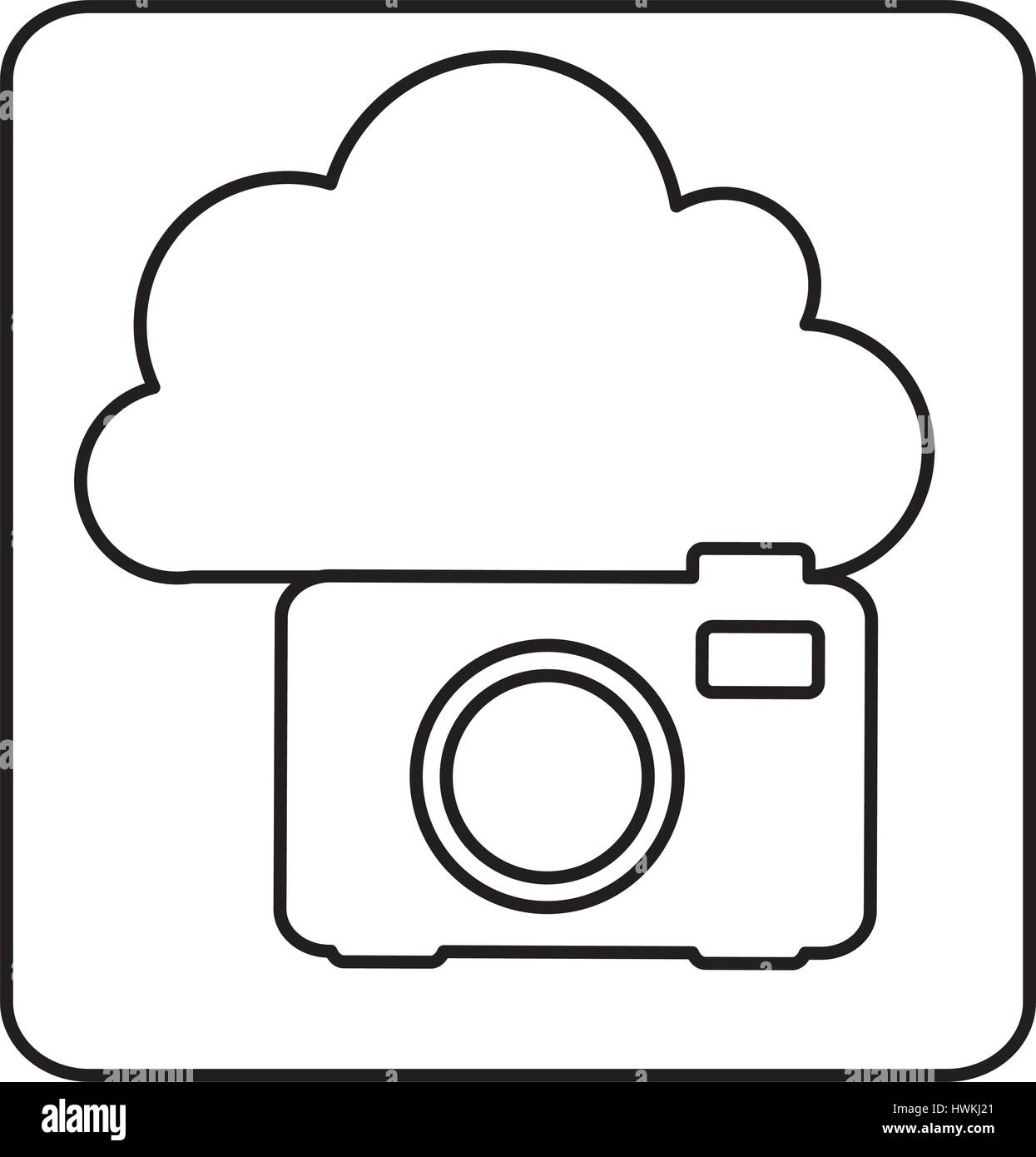 figure cloud camera network icon Stock Vector Image & Art - Alamy