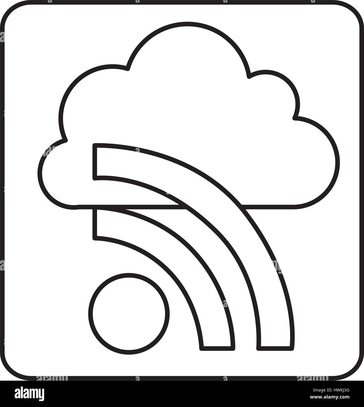 figure cloud wife network icon Stock Vector Image & Art - Alamy