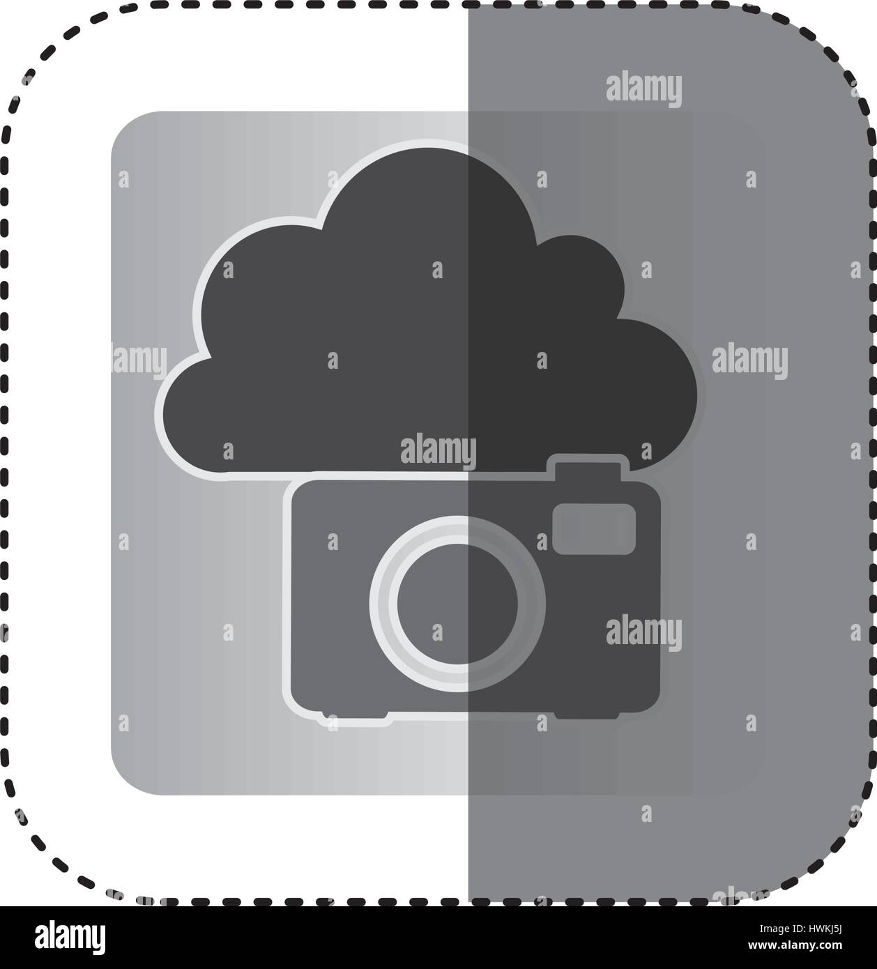 gray cloud camera network icon Stock Vector Image & Art - Alamy