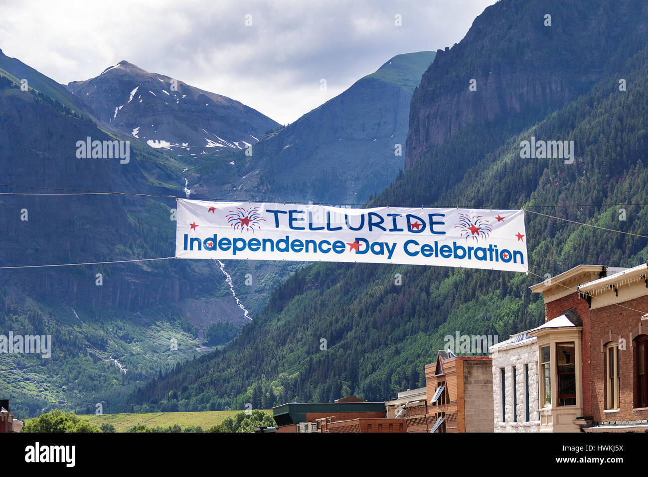 Telluride, Colorado 4th of July Celebration Stock Photo