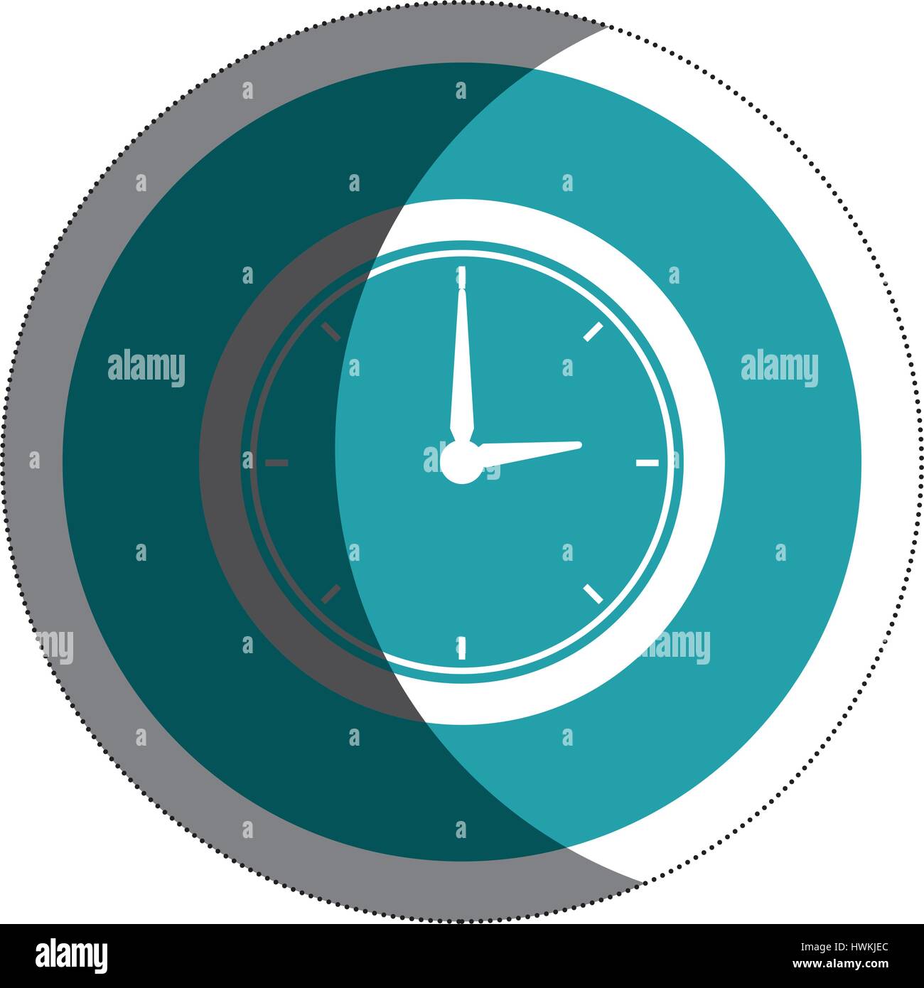 time clock isolated icon vector illustration design Stock Vector Image ...