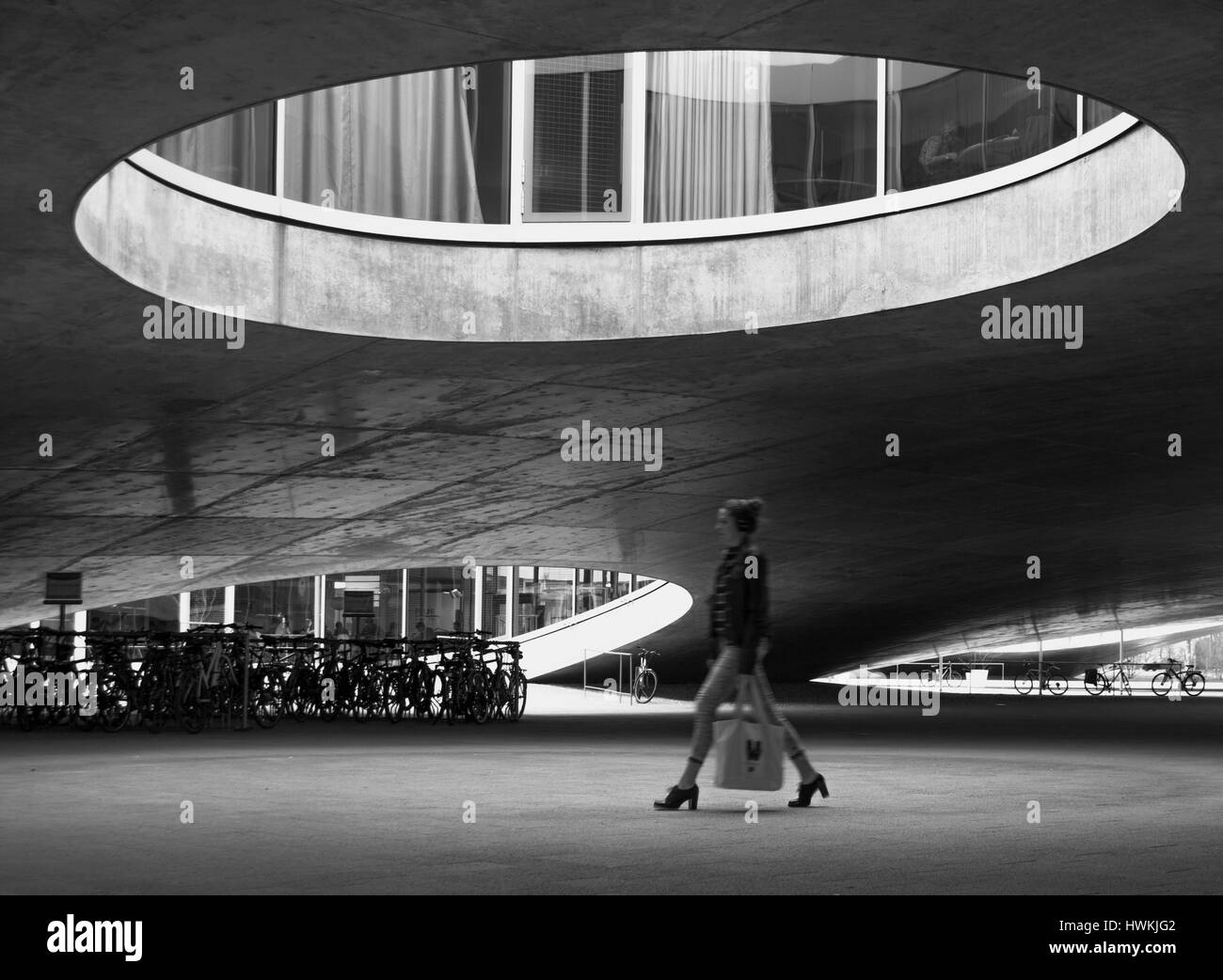 Under the Rolex learning center, Lausanne, Switzerland Stock Photo - Alamy