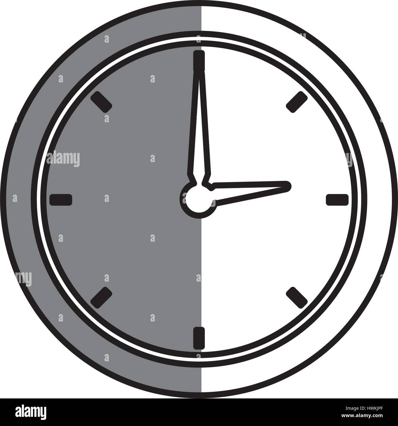 time clock isolated icon vector illustration design Stock Vector Image ...