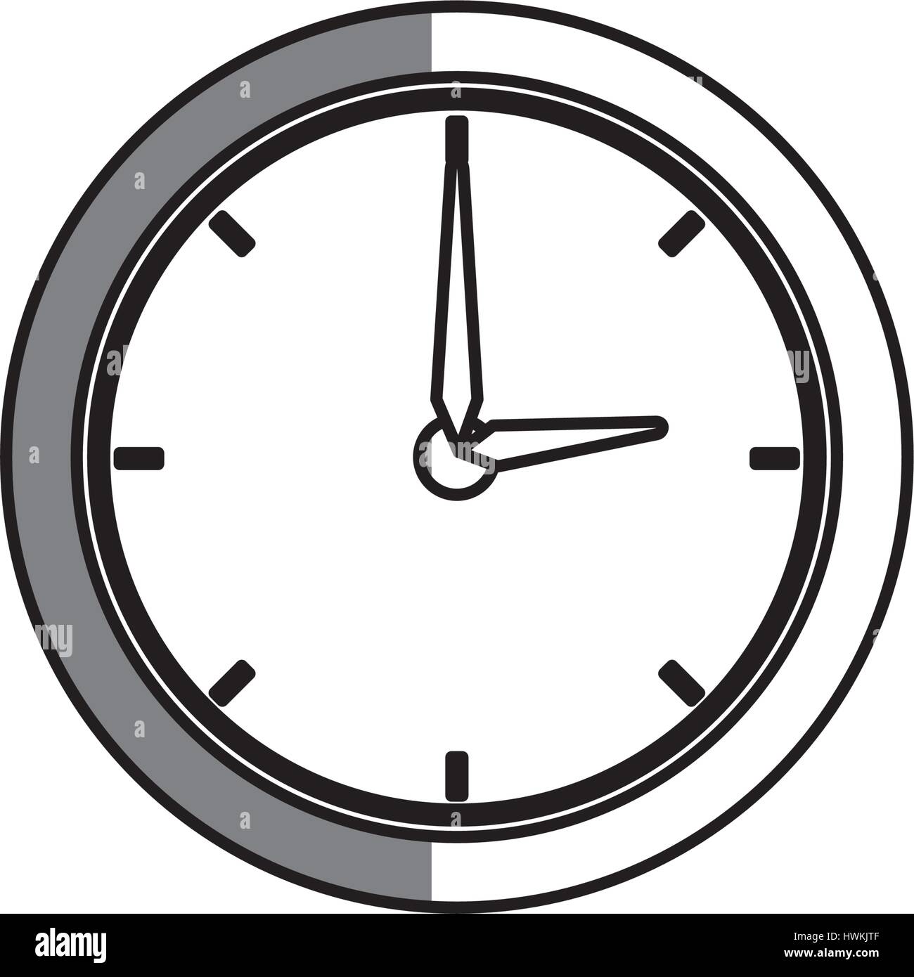 time clock isolated icon vector illustration design Stock Vector Image ...