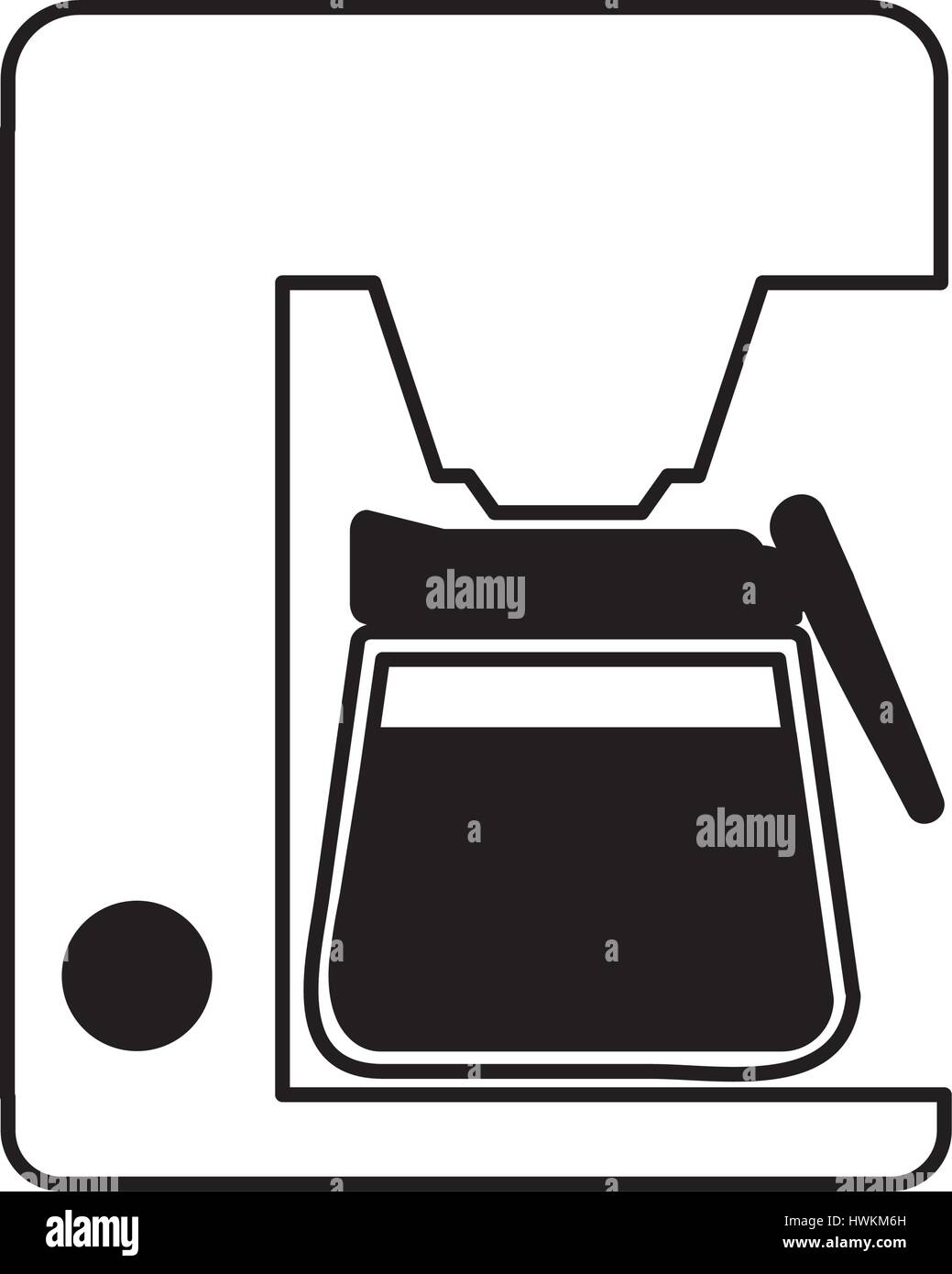 coffee machine appliance isolated icon Stock Vector Image & Art - Alamy