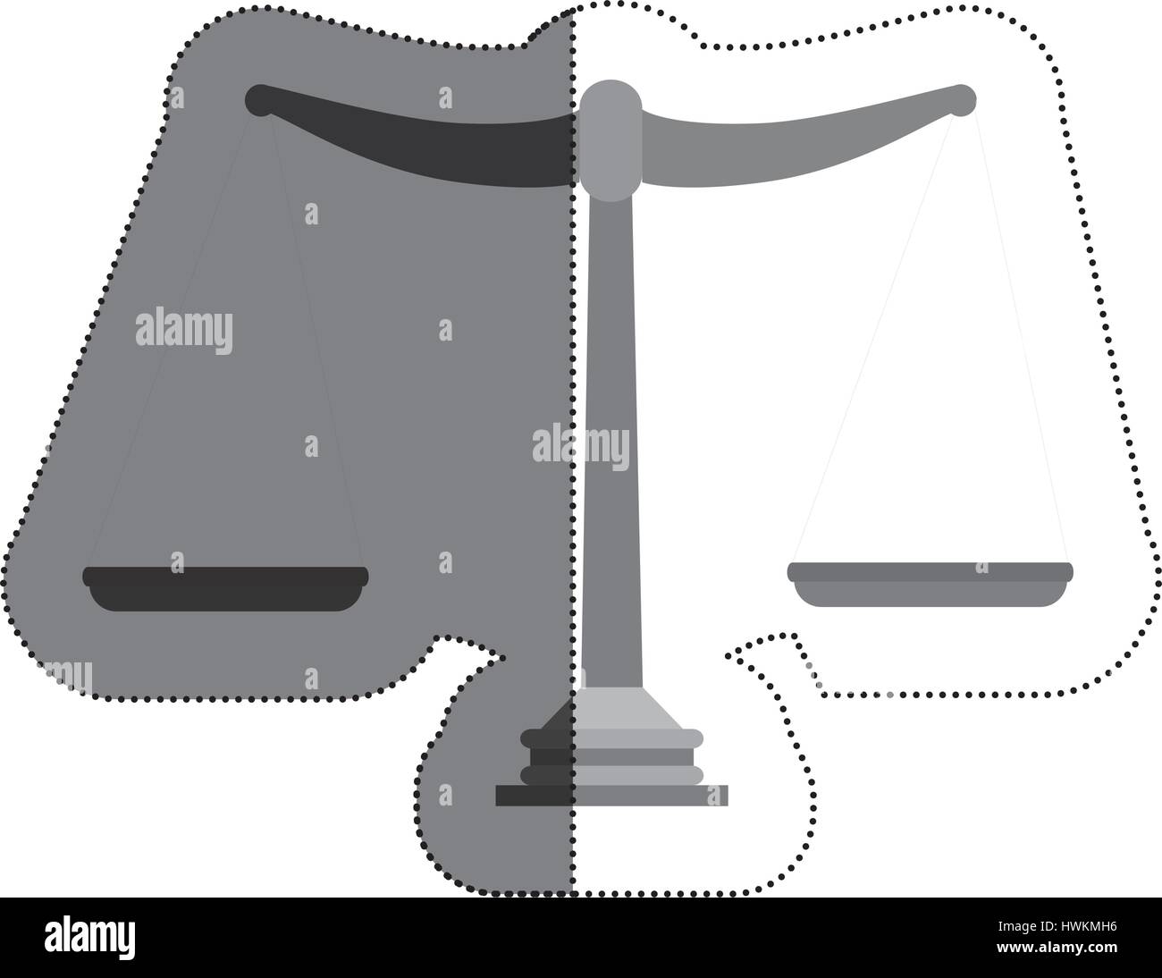 scale justice isolated icon vector illustration design Stock Vector ...