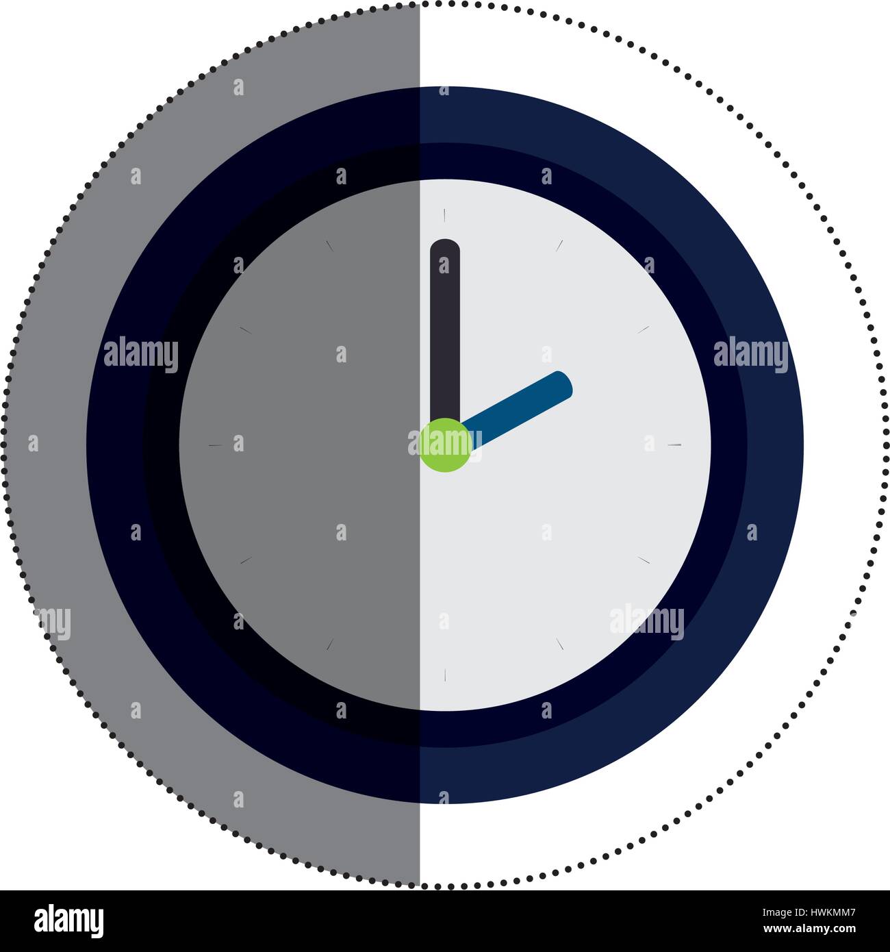 time clock isolated icon vector illustration design Stock Vector Image ...
