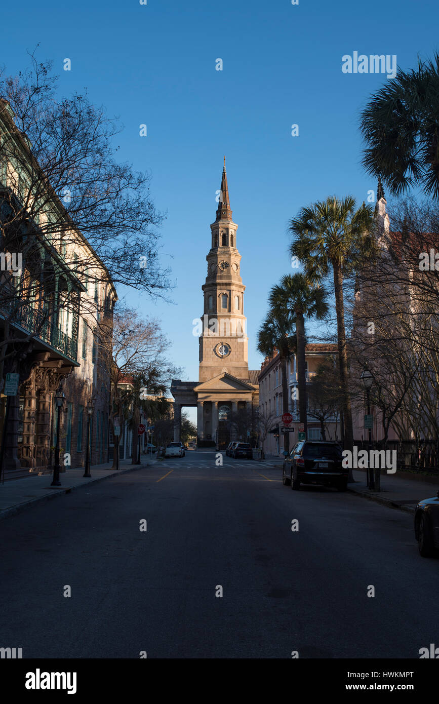 St. Philip's Church, Charleston, SC, USA Stock Photo