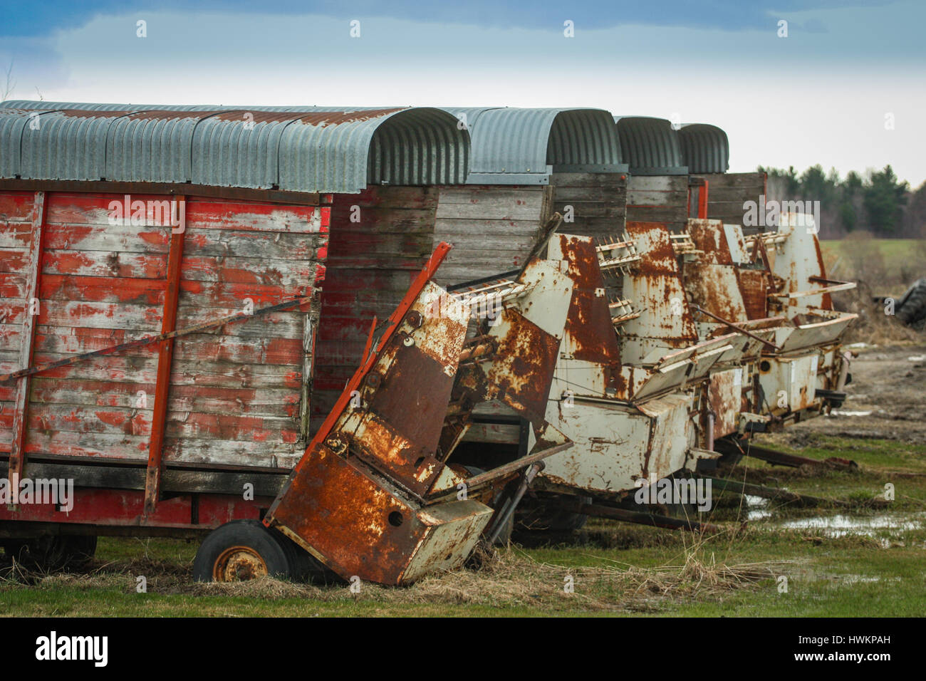 old farm trucks Stock Photo - Alamy