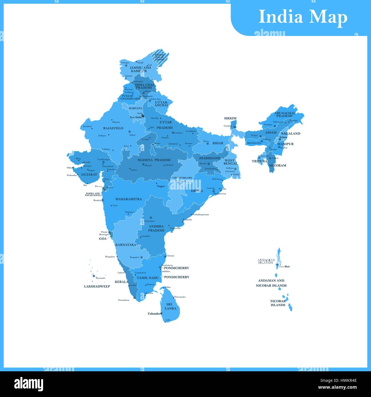 Outline simple map sri hi-res stock photography and images - Alamy