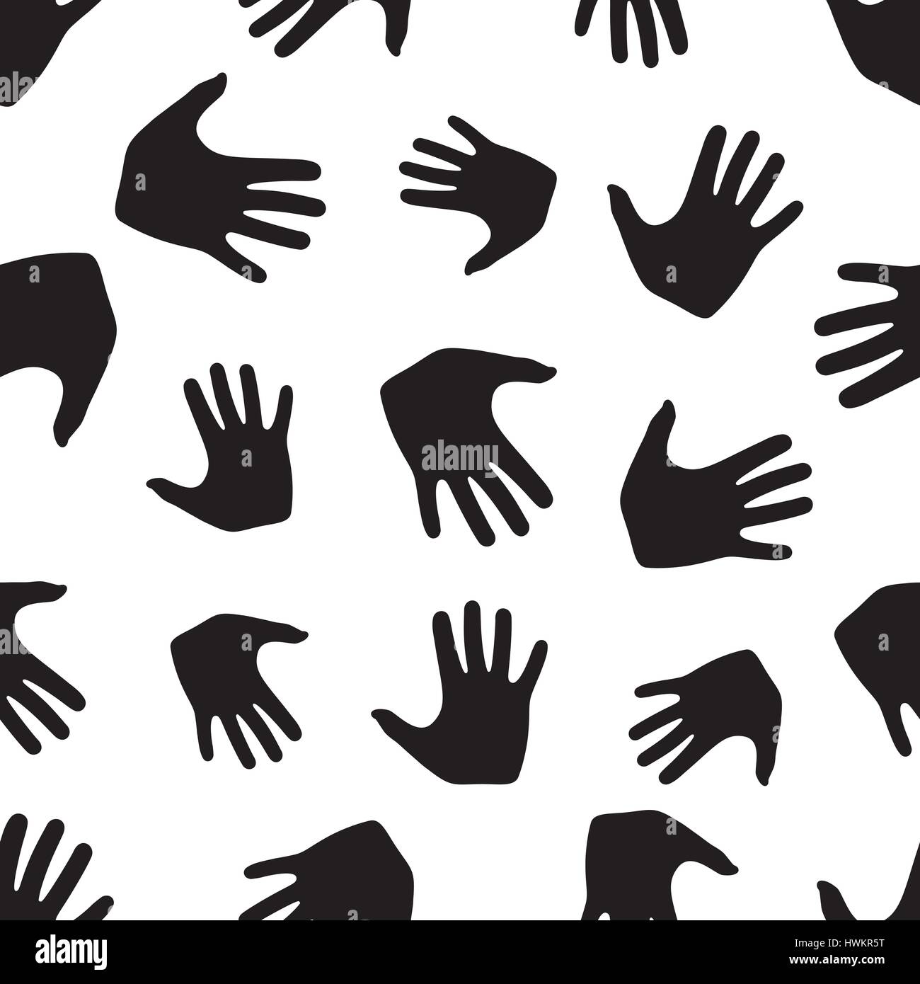 Seamless pattern from hands. Abstract backdrop, background from human ...